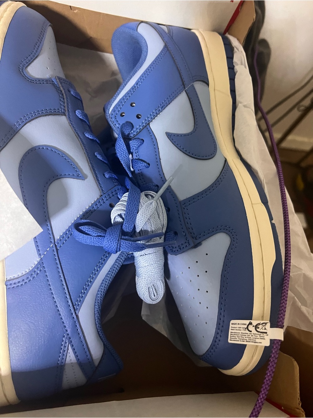 Nike Men's Low-Top Sneakers in Light Blue and Blue